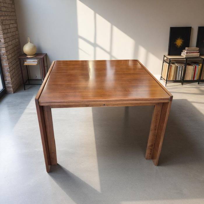 Afra & Tobia Scarpa Folding Dining Table for Cassina, Model 778, 20th Century