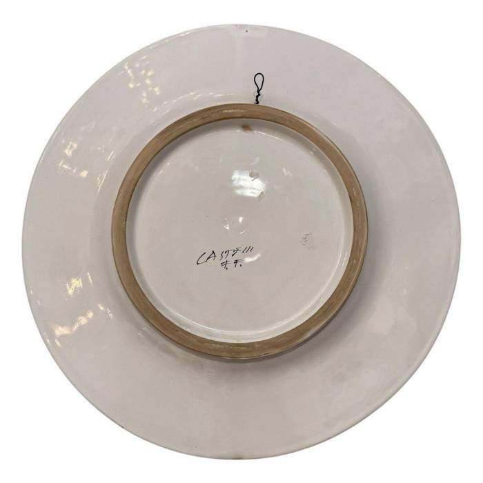 Set of Two Hand-Pair of Italian Renaissance Style Platters by N. Tapolini, 1970s