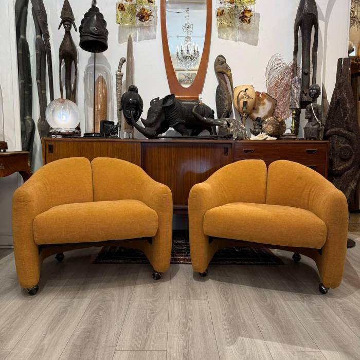 Chairs by Eugenio Gerli for Tecno PS 142, 1970`s
