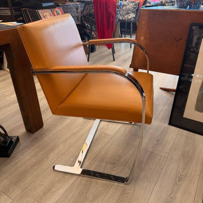 Set of BRNO Chairs by Mies van der Rohe, Knoll Edition` 1980
