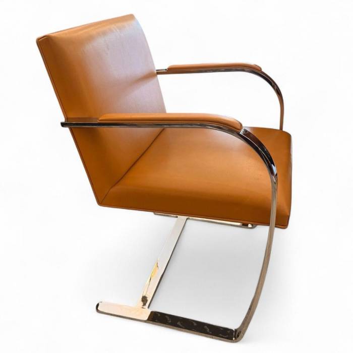 Set of BRNO Chairs by Mies van der Rohe, Knoll Edition` 1980