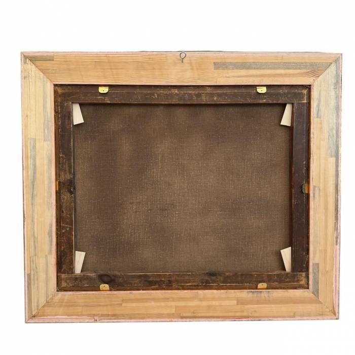 Venetian Sunset – Oil Painting in Carved Giltwood Frame, 19th Century