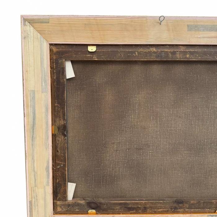 Venetian Sunset – Oil Painting in Carved Giltwood Frame, 19th Century