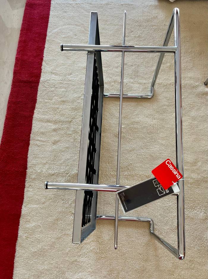 Pair of  LC3 armchairs, Le Corbusier, Jeanneret & Perriand for Cassina, 1990`s