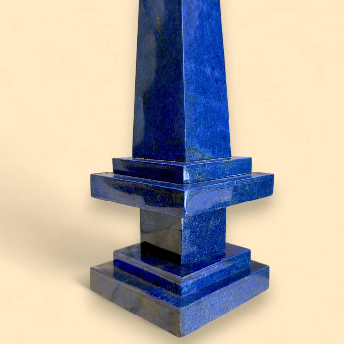 Paire d&39;obélisques en lapis-lazuli, Afghanistan, XIXe siècle 