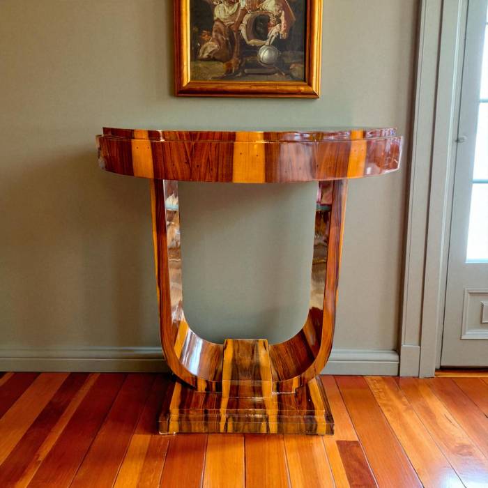Console Art Déco en bois, France, XXe siècle 