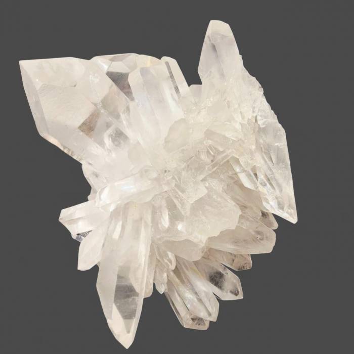 Amas monumental de cristal de roche naturel du Brésil, 30 kg, collecté vers 1980 