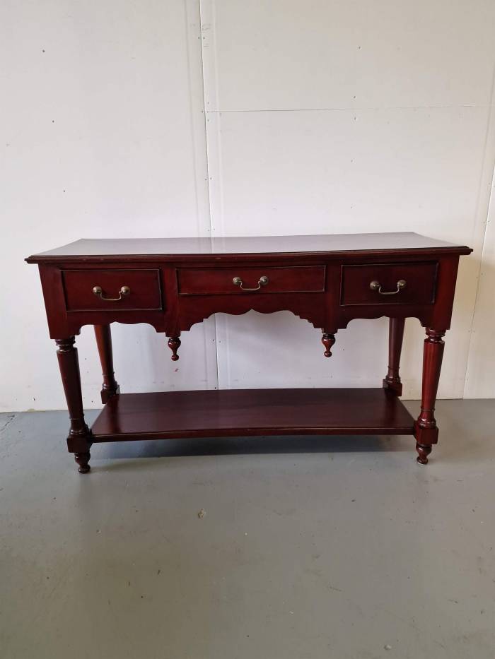 Mahogany console