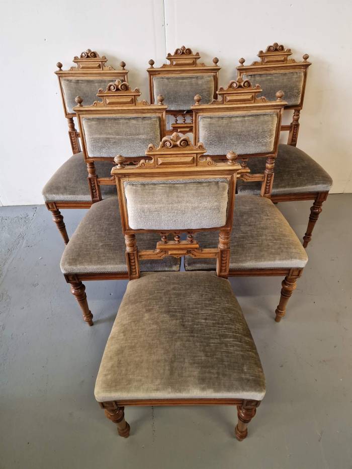Set of 6 antique chairs