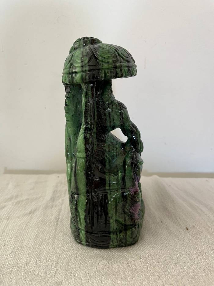 Ruby Zoisite Ganesha Statuette 