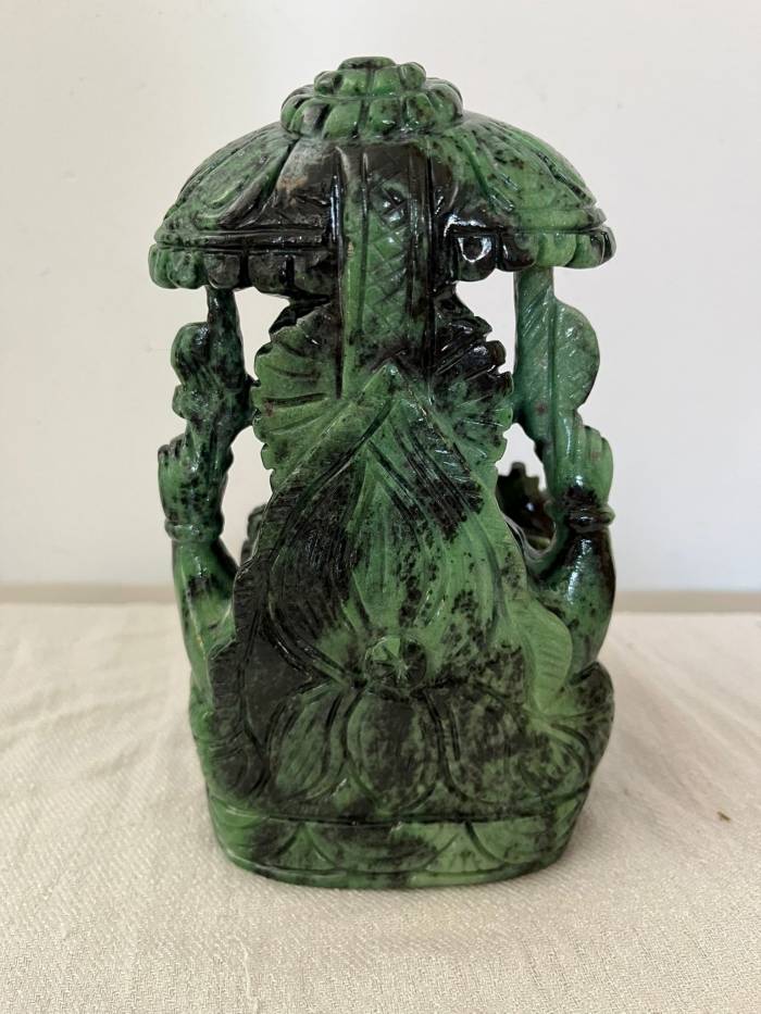 Ruby Zoisite Ganesha Statuette 