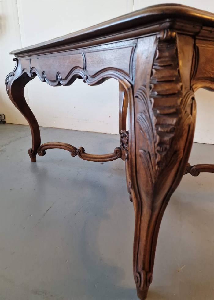 Table à manger en chêne avec rallonges 