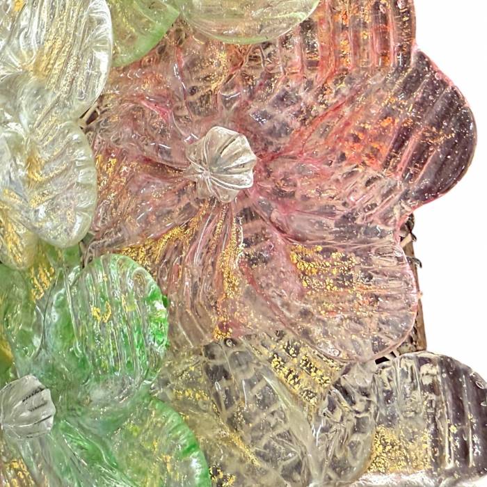 Plafonnier ovale monumental en verre de Murano Barovier & Toso, XXe siècle 
