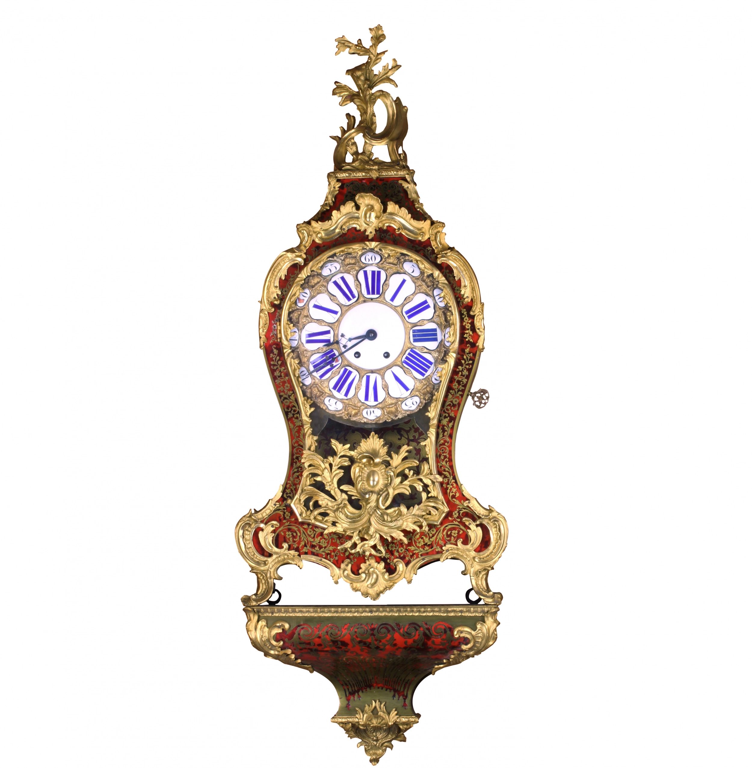 Clock-with-console-in-Boulle-style