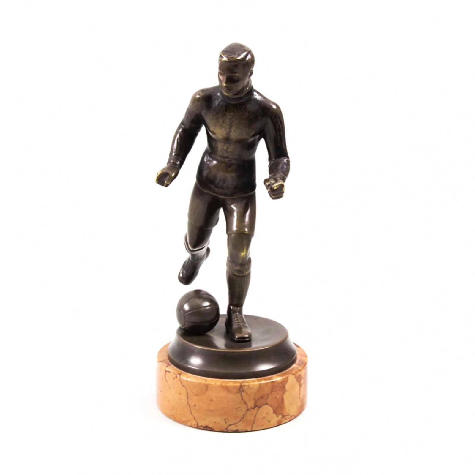 Football-Player-bronze-figure-by-Bruno-Zach-1891-1945