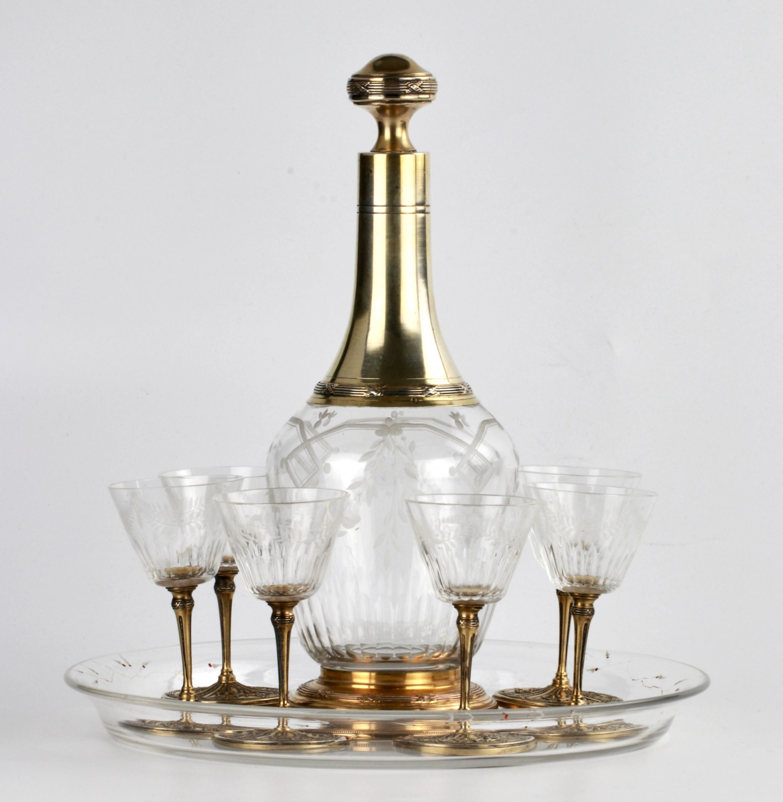 Decanter-with-glasses-France-19th-century-