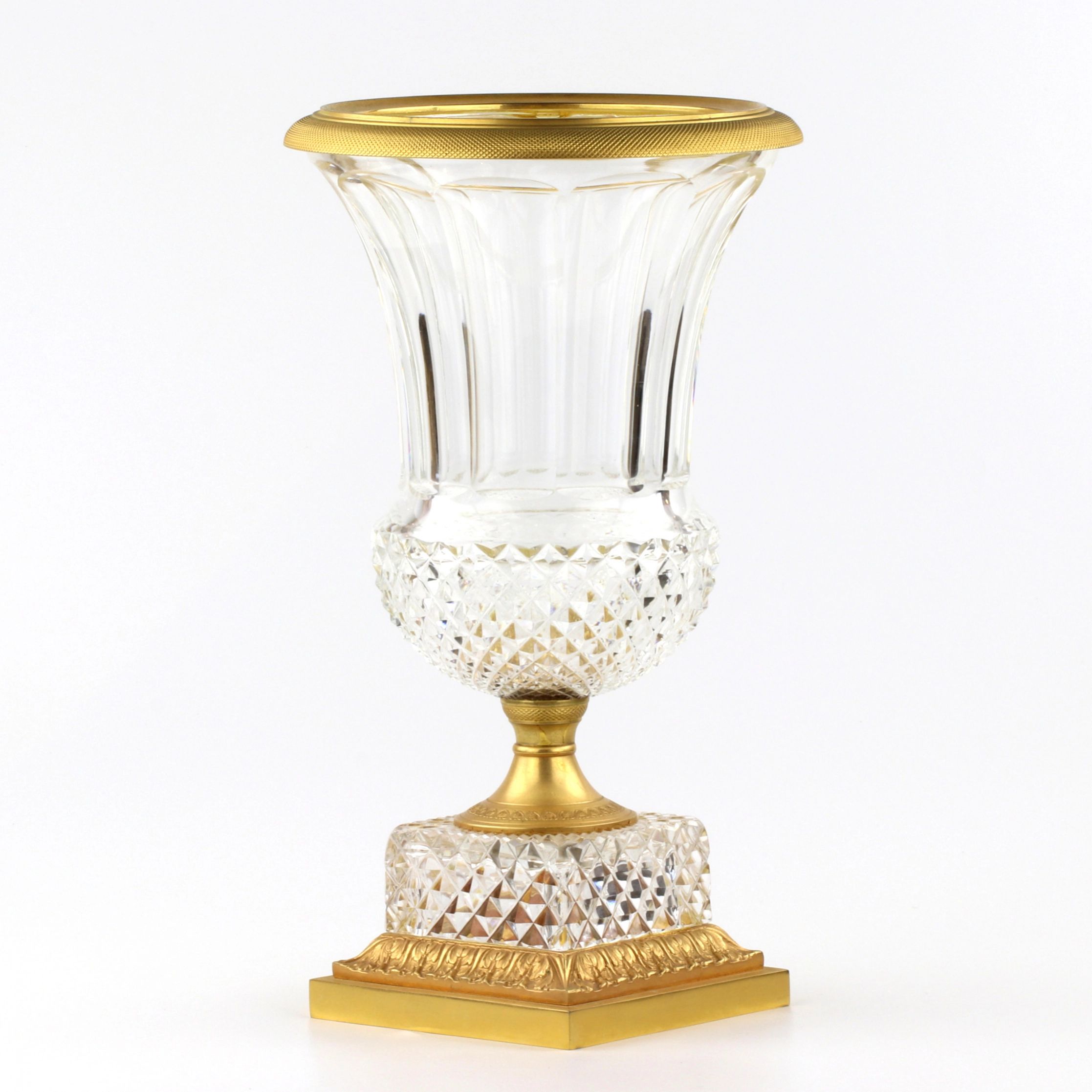 Crystal-vase-with-gilded-bronze-