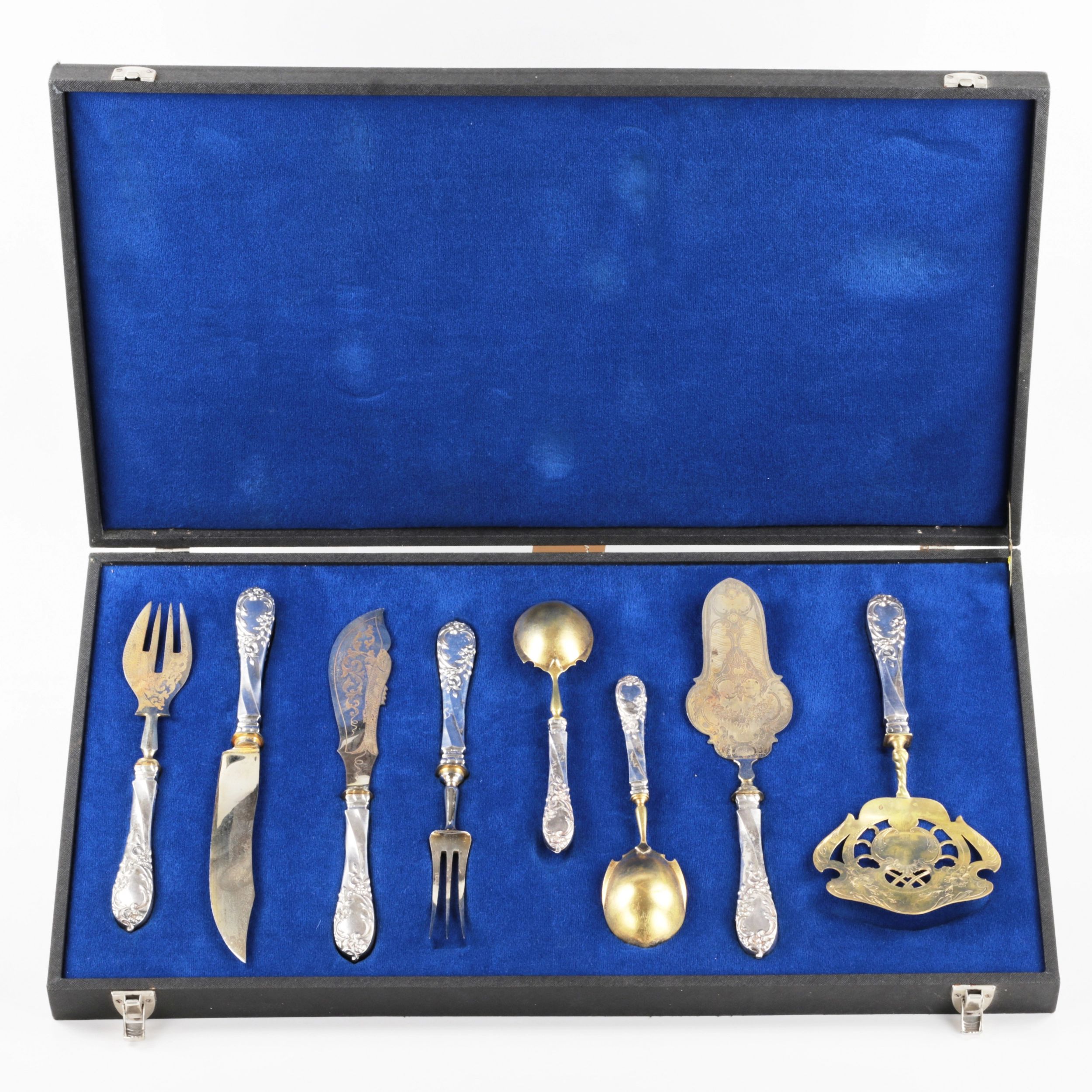 Silver-serving-set-19-20th-centuries-Germany-