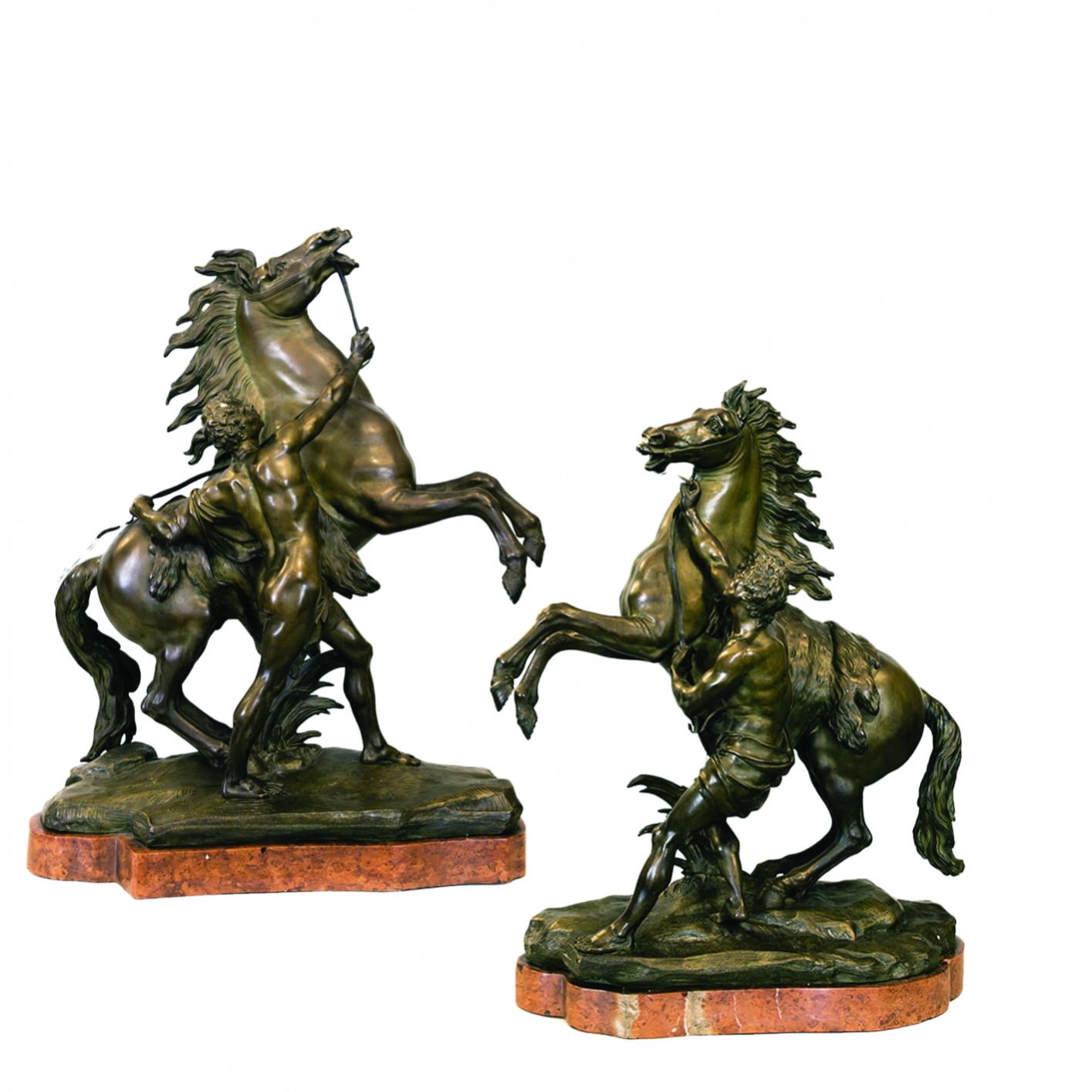 Paru-bronzas--skulpturas-Marlija-zirgi