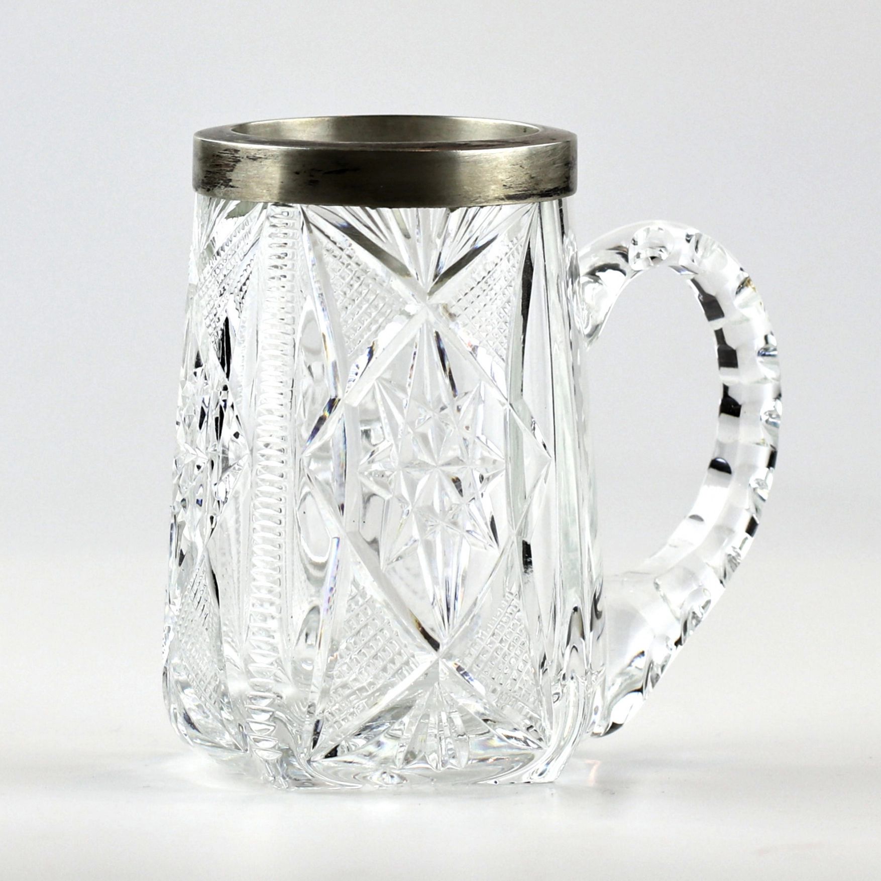 Crystal-beer-mug-with-silver-Latvia-1920-30s-