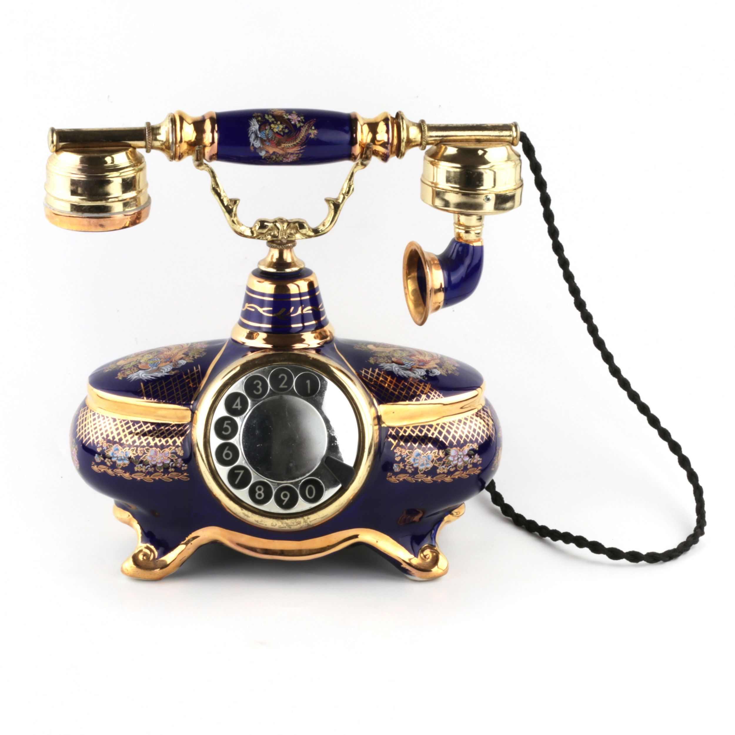 Desktop-telephone-in-the-style-of-Limoges