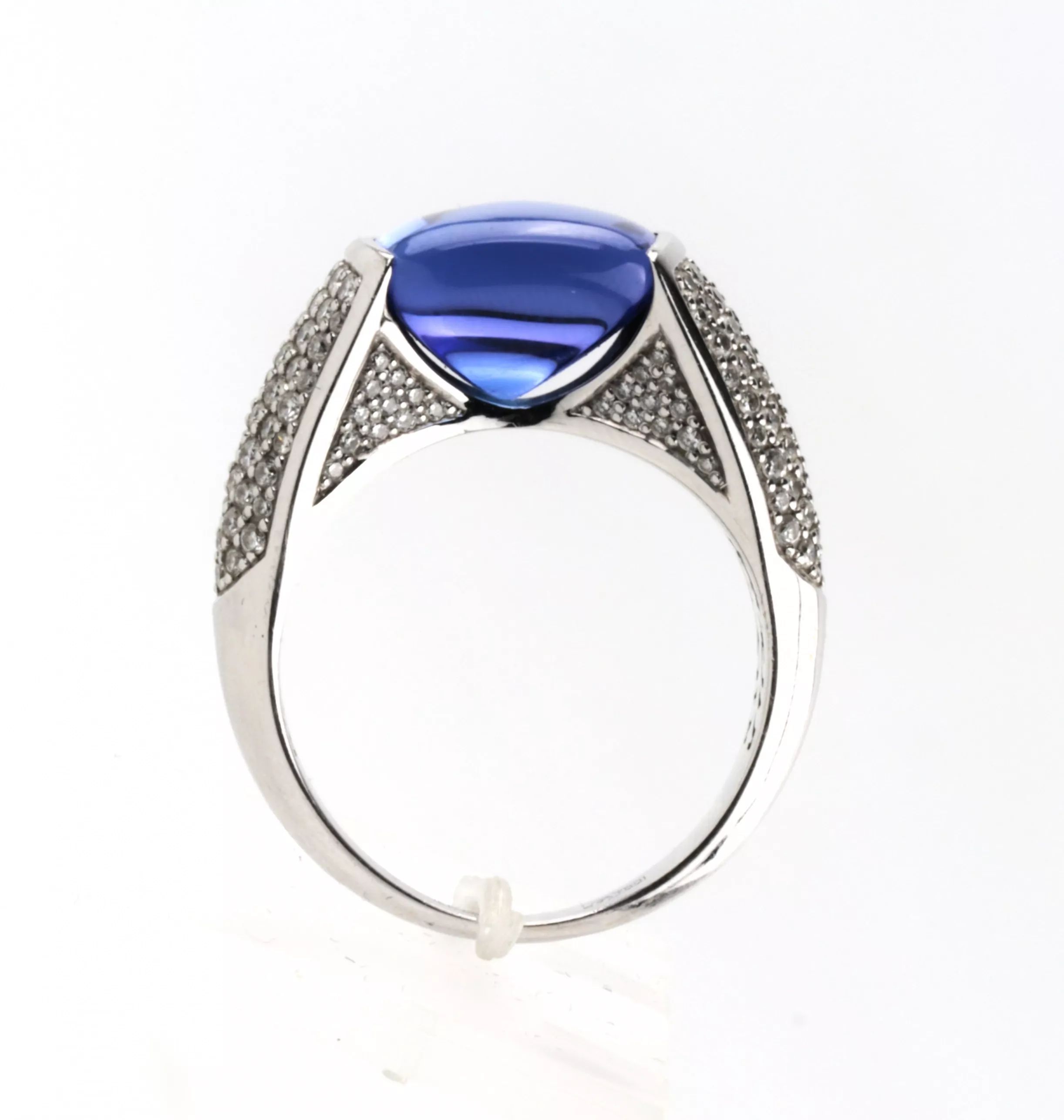 White-gold-ring-with-diamonds-and-tanzanite-Lykov`s-Jewelery-