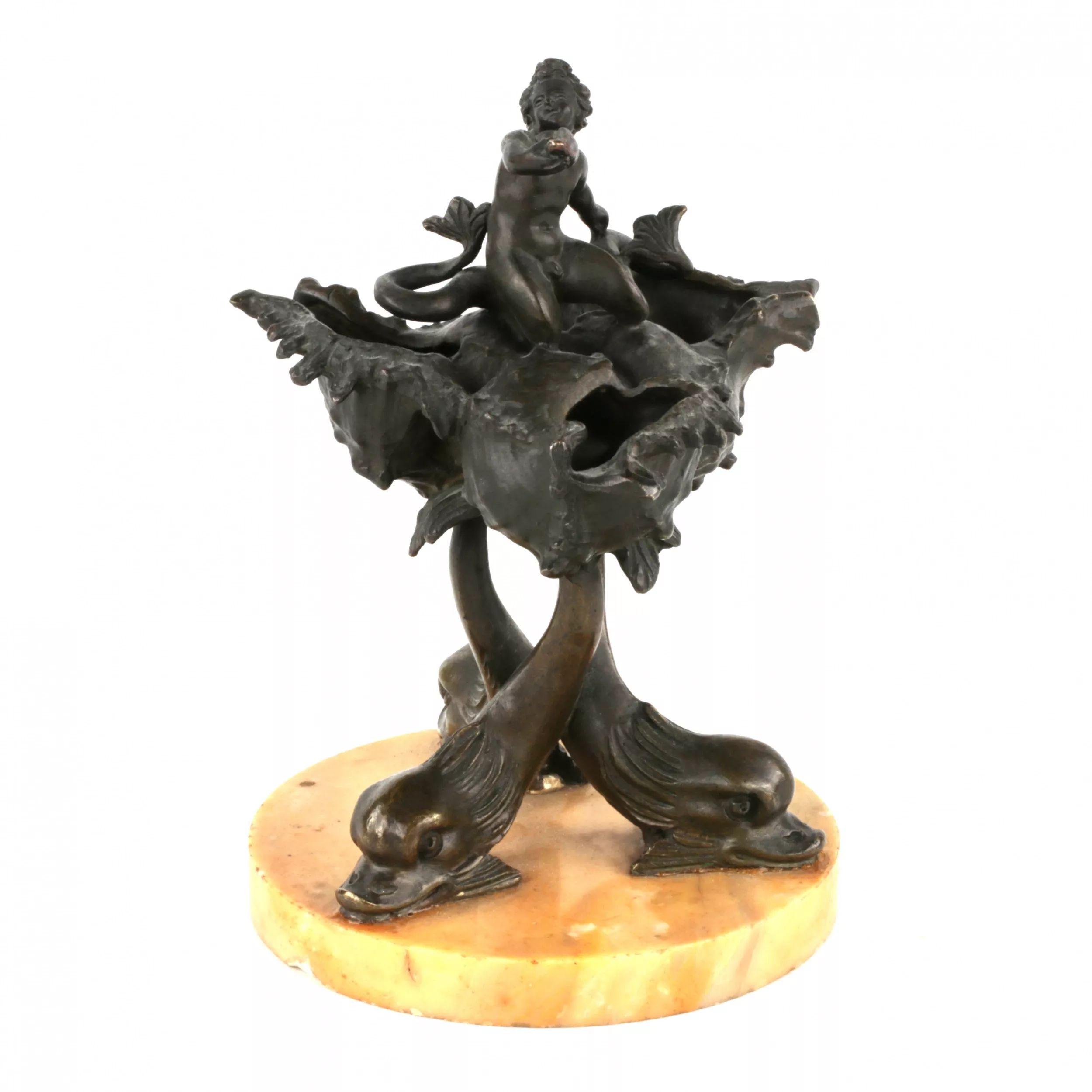 Miniature-de-cabinet-en-bronze---Allegorie-de-lelement-eau-