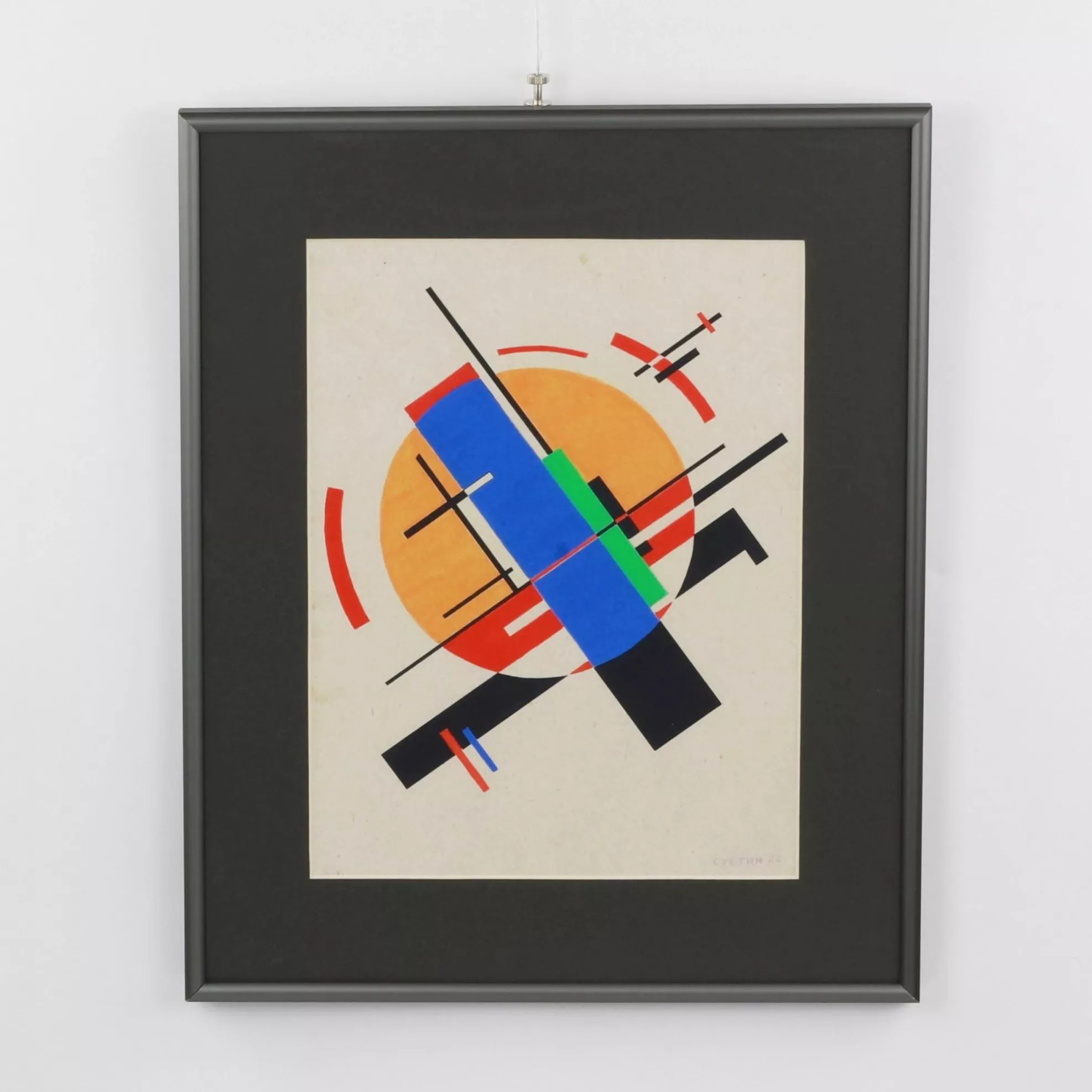 Drawing-on-paper-Suprematist-model