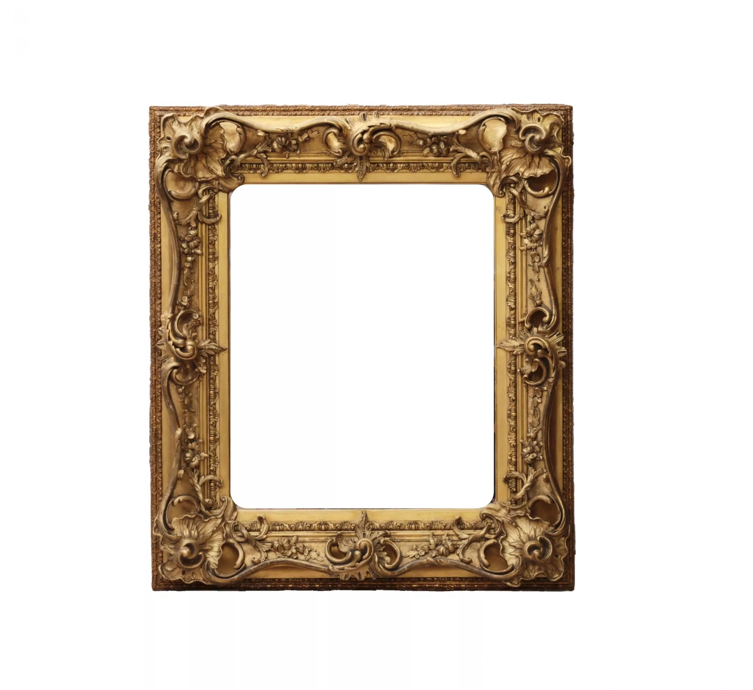 Mirror-in-frame-of-Neo-rococo-style-19th-century
