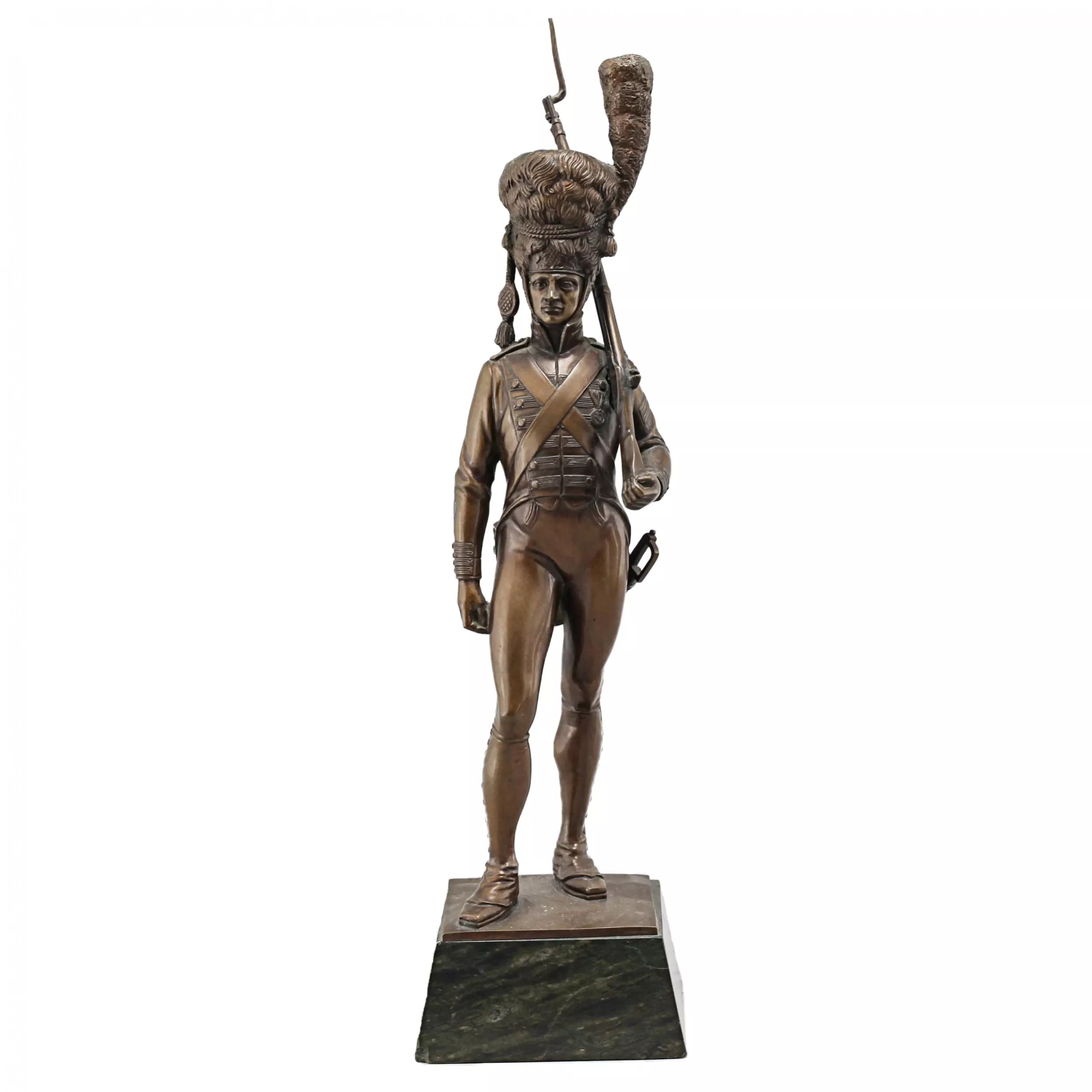 Figurine-en-bronze-Soldat--FR-BERNAUER-München--