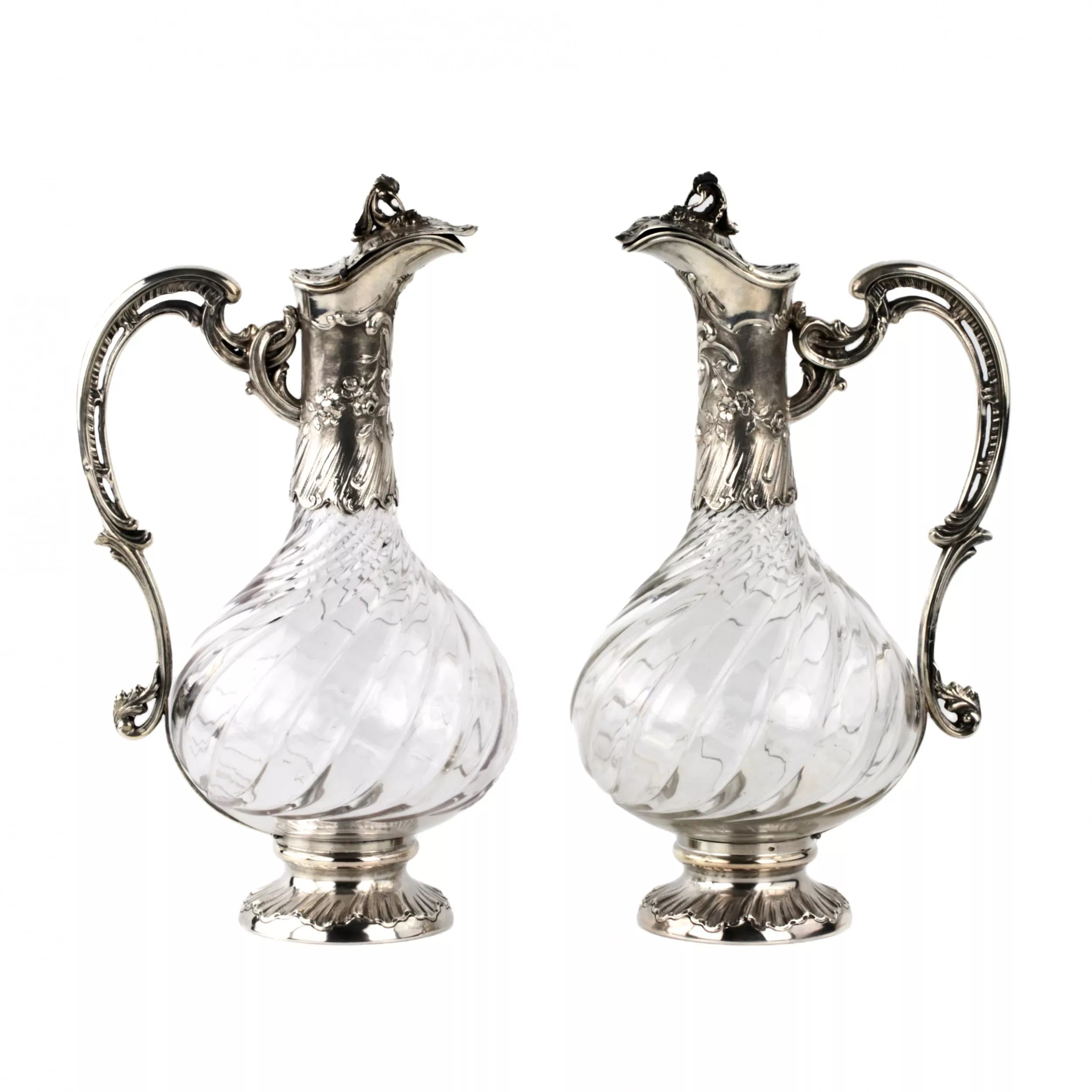 A-pair-of-silver-wine-jugs-from-the-late-19th-century-
