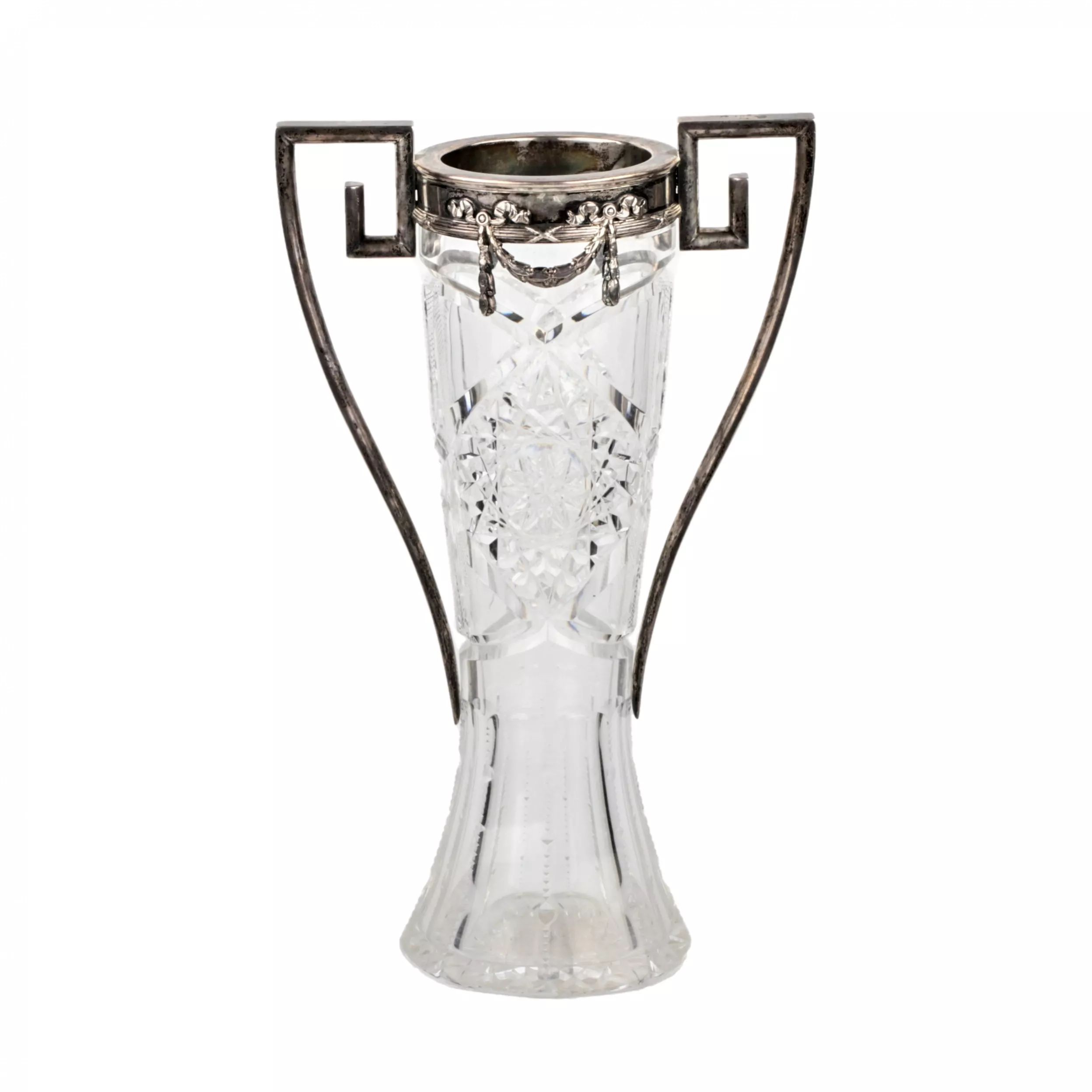 Russian-vase-Crystal-in-silver-in-the-neoampire-style-