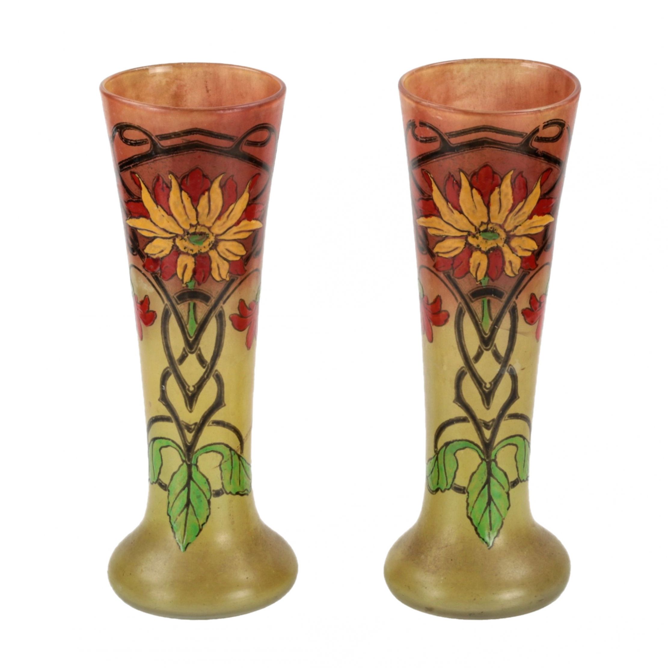 Pair-of-Art-Nouveau-glass-vases