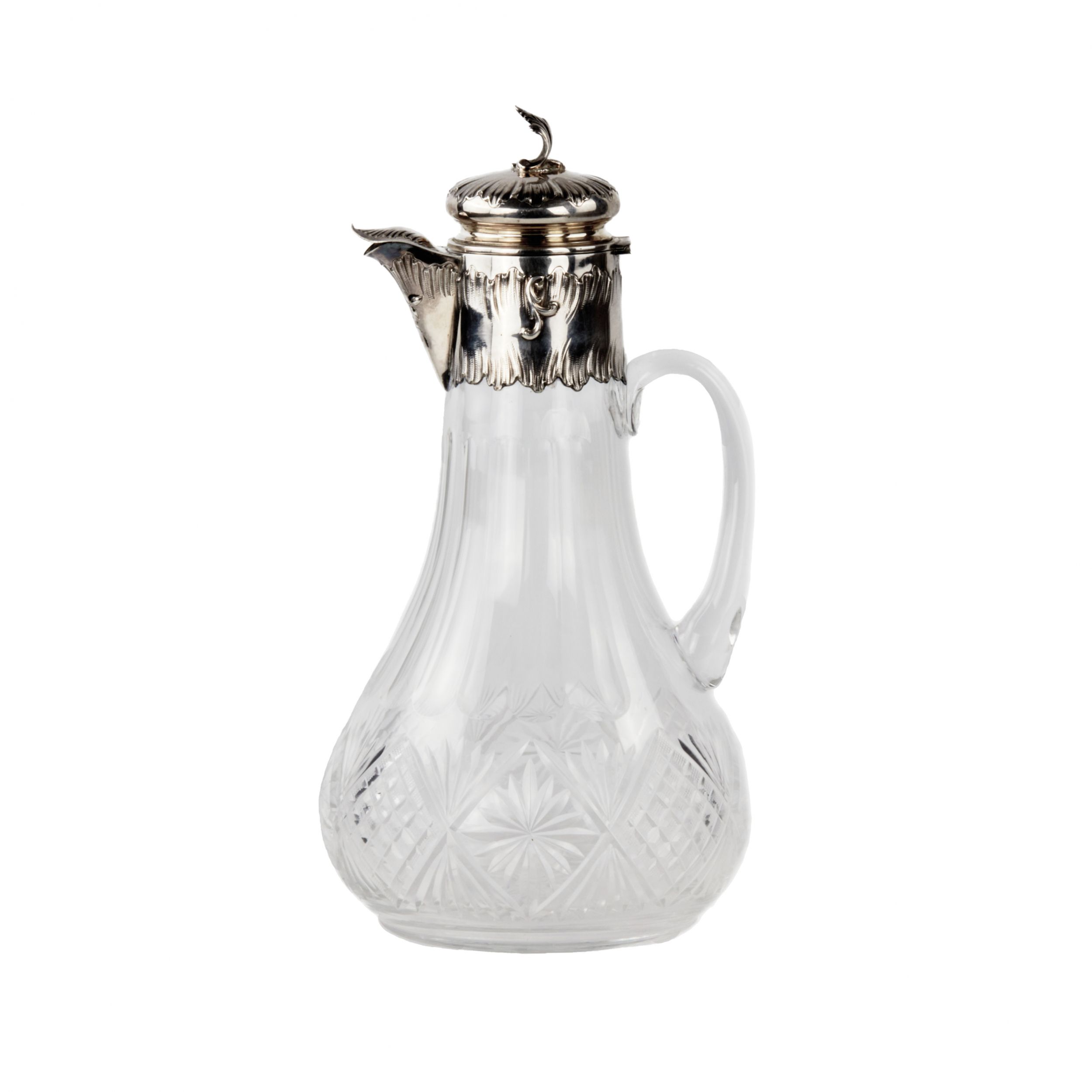 French-crystal-jug-with-silver-