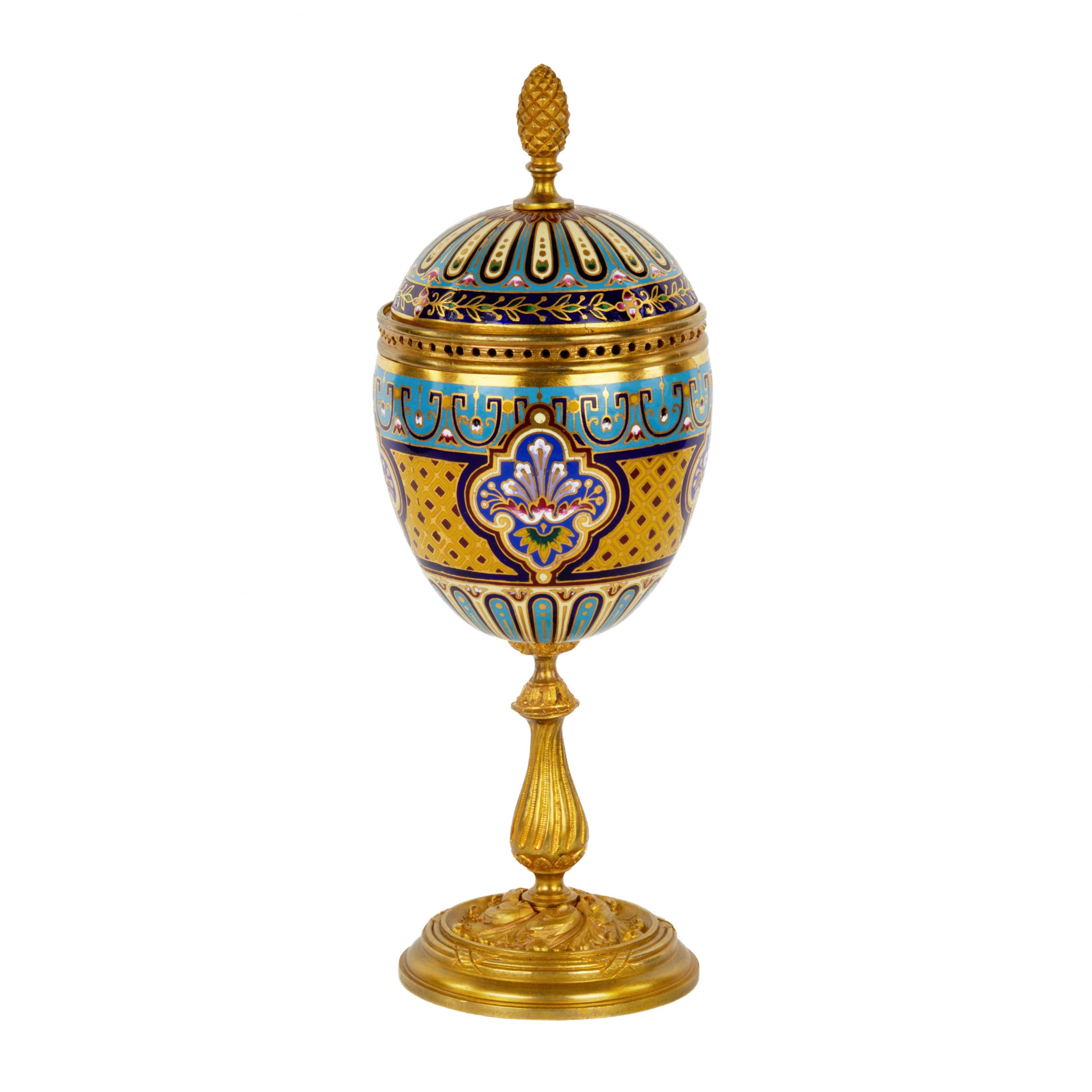 French-goblet-in-bronze-with-enamel-design-19th-century-