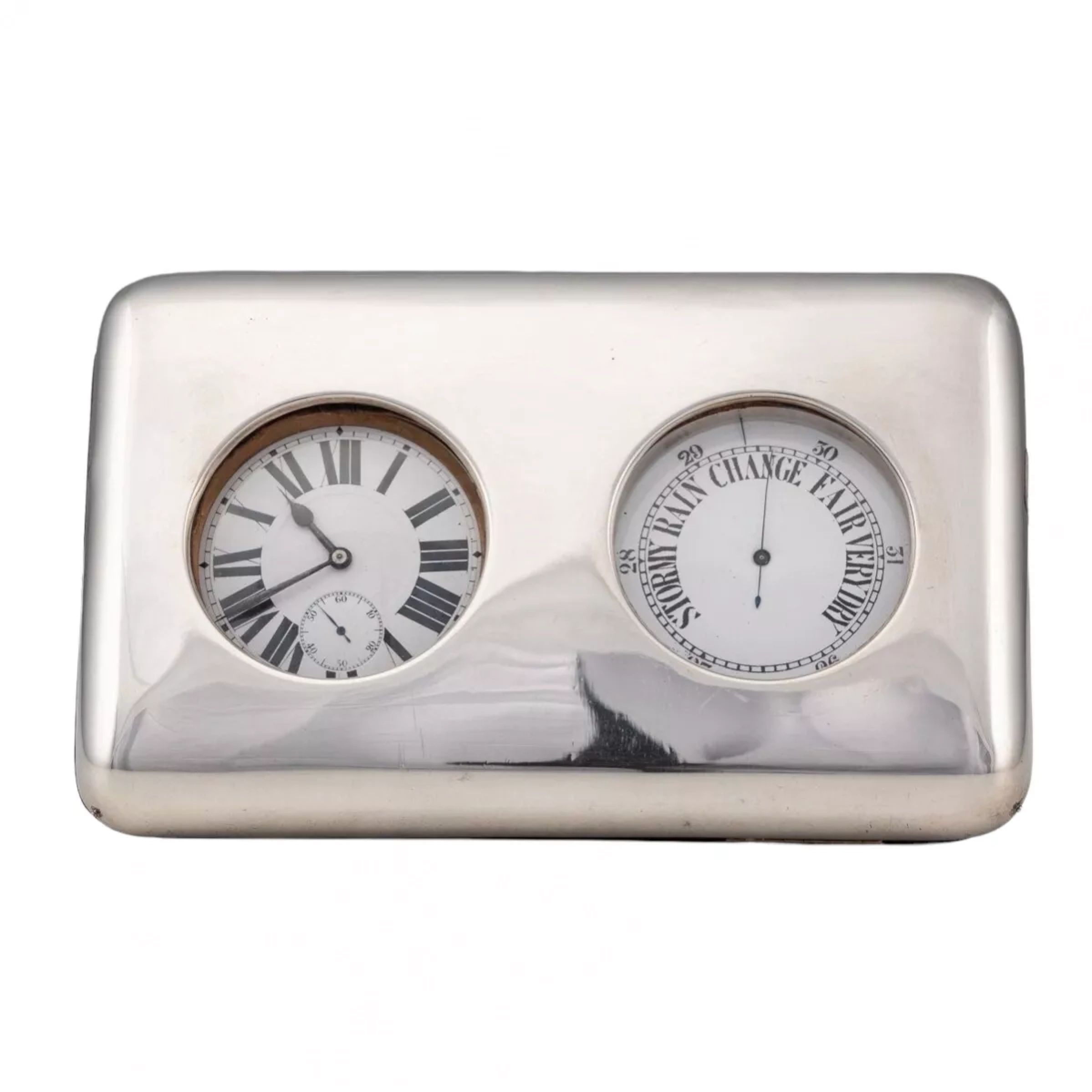 Guillaume-Comyns-Baromètre-et-horloge-avec-support-d&39;horloge-de-bureau-victorien-du-XIXe-siècle-