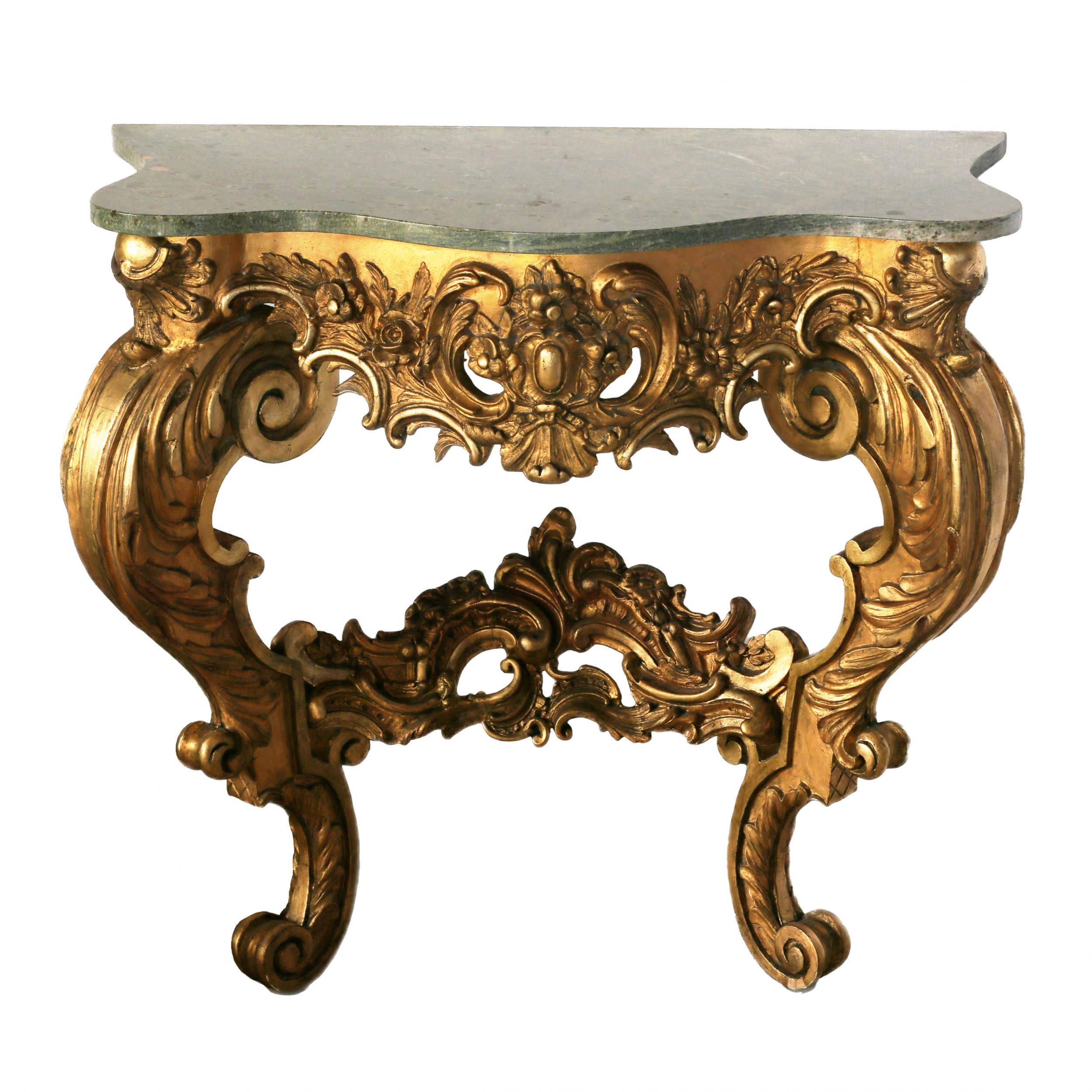 Wooden-gilded-console-of-the-19th-century-