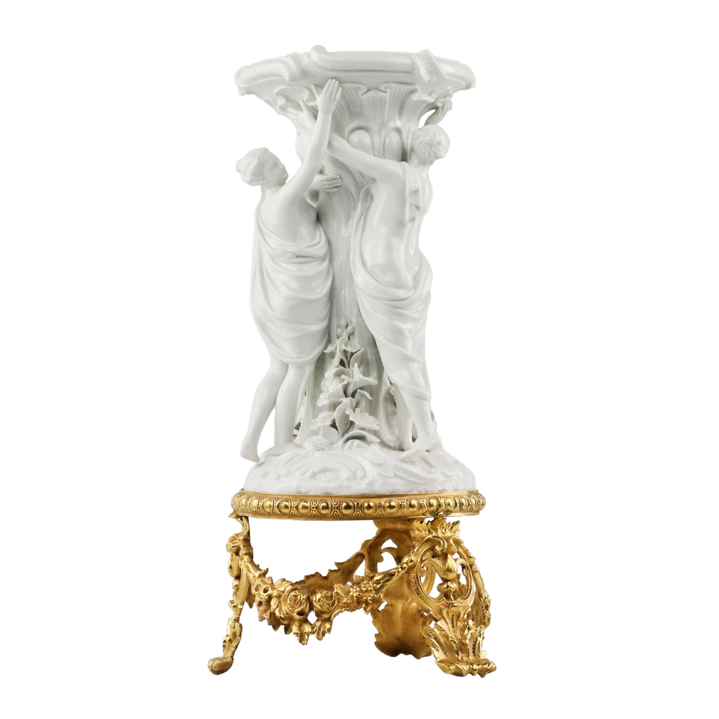 Porcelain-composition-Three-graces-Meissen-Model-Johann-Kandler-1759-