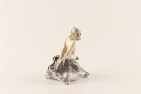 Figurine "Faun riding a turtle" Royal Copenhagen