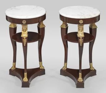 Pair of side tables in the Empire style