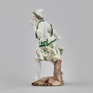 Porcelain figurine Lady in Green. France. 19th century. 