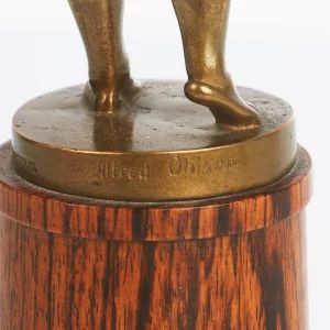 Tableau Bronze "Singing Boy" ALFRED OHLSON (1868-1940) 