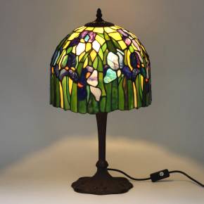  Лампа витражного стекла в стиле Тиффани. 20 век.