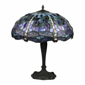 Stained glass lamp in Tiffany style. 20th century. 