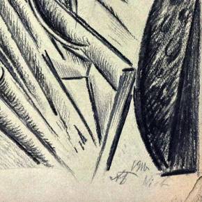 Aleksandrs Konstantinovičs Bogomazovs. Abstraktā kompozīcija. 1916. gads 