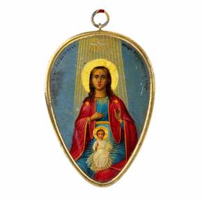L`image de la Mère de Dieu, la Représentante à la naissance des enfants. Saint-Pétersbourg, dernier quart du XIXe siècle. 