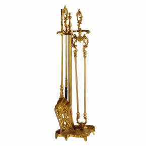 Fireplace set in the style of Napoleon III. 19-20th centuries. 