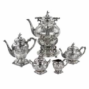 Complete, silver tea and coffee service. Poland. 1900 