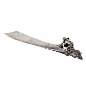 Оригинальный серебряный нож для бумаг, фирмы Фаберже, последней четверти 19 века.