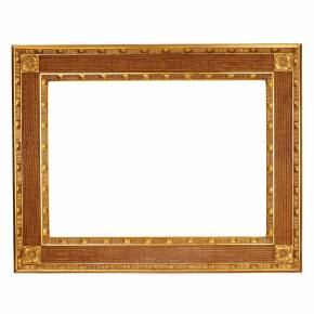 Gilded, wooden frame in the style of a directory. Early 20th century. 